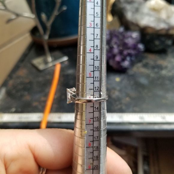 Cubic Zirconia and 925 Ring Size 6 - Picture 3 of 4